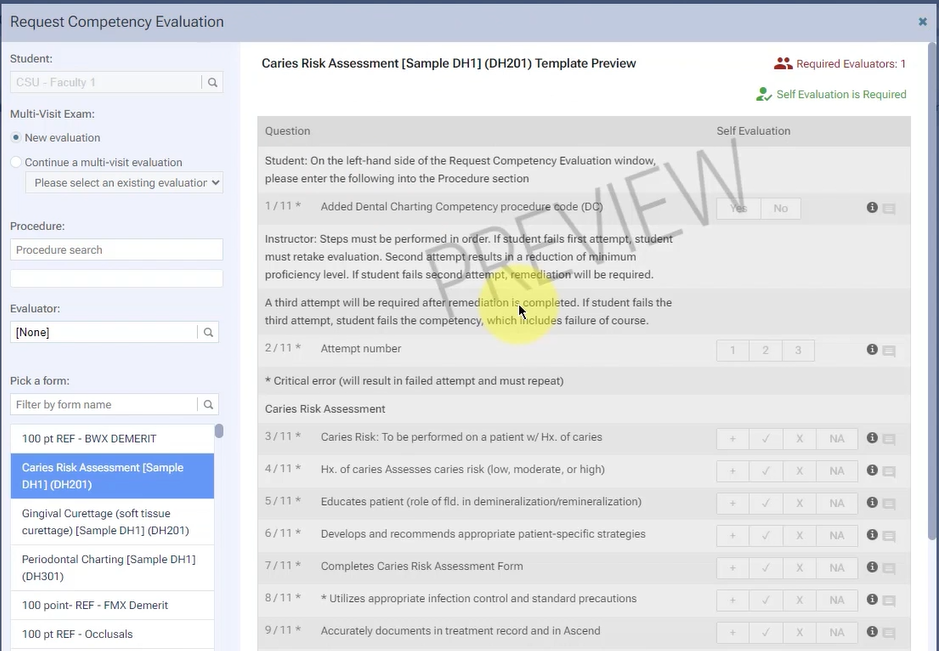 Ascend Academic Community-Created Evaluation Templates - Risk Assessment Template
